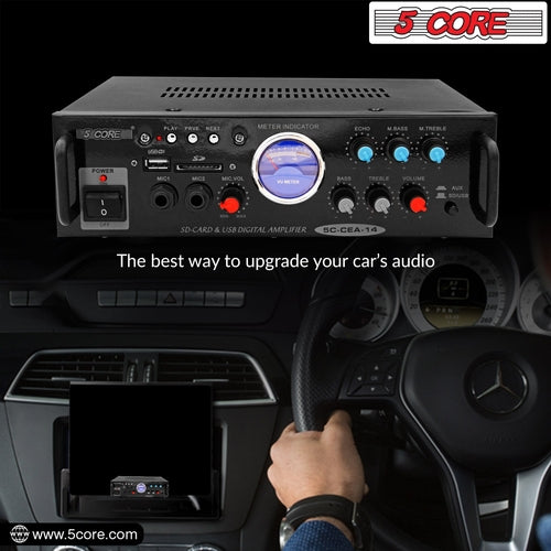 300W Dual Channel Car Audio Amplifier