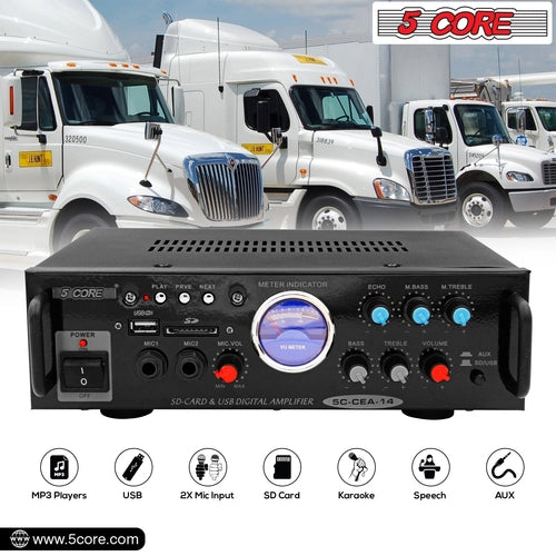 300W Dual Channel Car Audio Amplifier