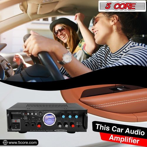 300W Dual Channel Car Audio Amplifier