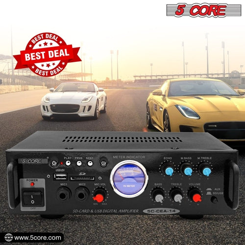 300W Dual Channel Car Audio Amplifier