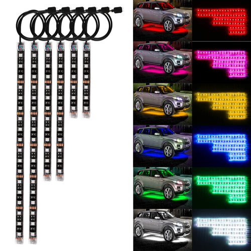 Voice Control LED Car Glow Lights