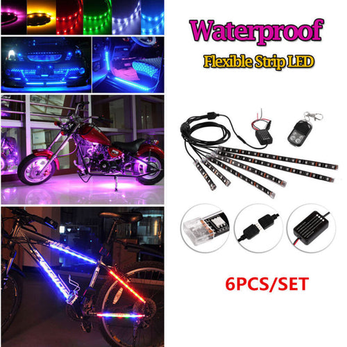 Voice Control LED Car Glow Lights