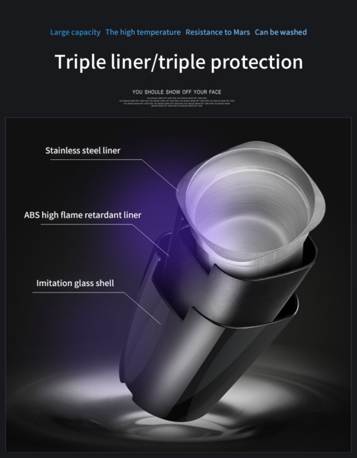 Light up multifunctional ash tray
